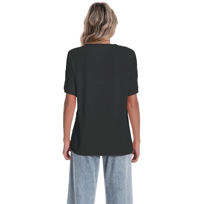 Women Short Sleeve Post Shoulder Surgery Broken Arm Shirts V Neck Rotator Cuff Collarbone Heart Breast Mastectomy Recovery Must Haves Clothing Tear Away Adaptive Snap On Shirts by Meuponc - Image 7