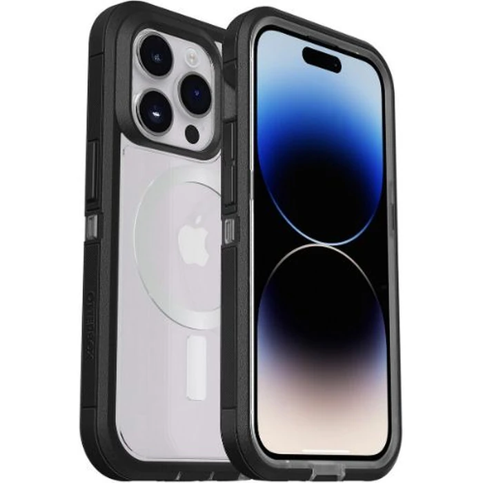 Otterbox Defender Pro Series XT Phone Case with MagSafe for iPhone 14 Pro - Black Crystal (Clear/Black) by Otterbox - Refurbished - Brand New condition