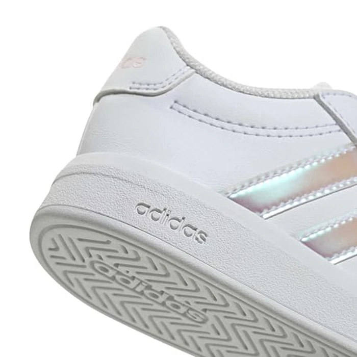 adidas Unisex-Baby Grand Court 3.0 Cf I, White/Iridescent/White, 5 by adidas - Image 4