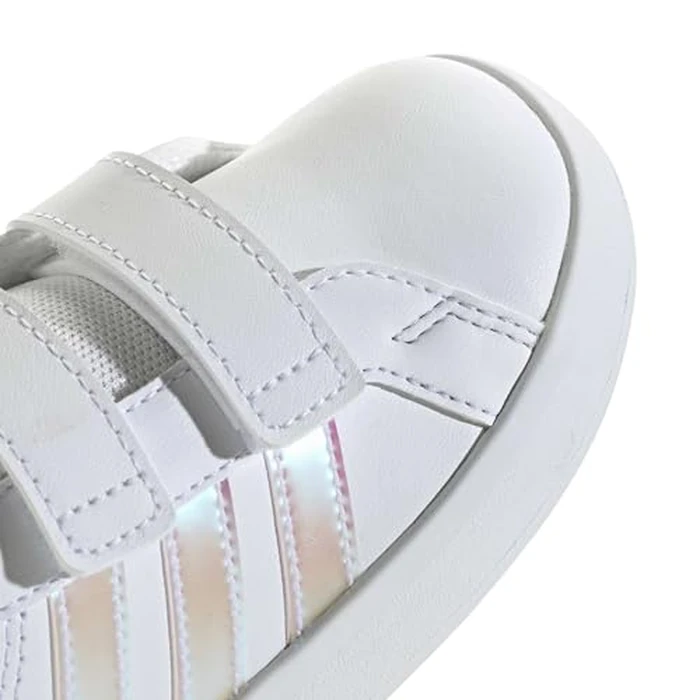 adidas Unisex-Baby Grand Court 3.0 Cf I, White/Iridescent/White, 5 by adidas - Image 5