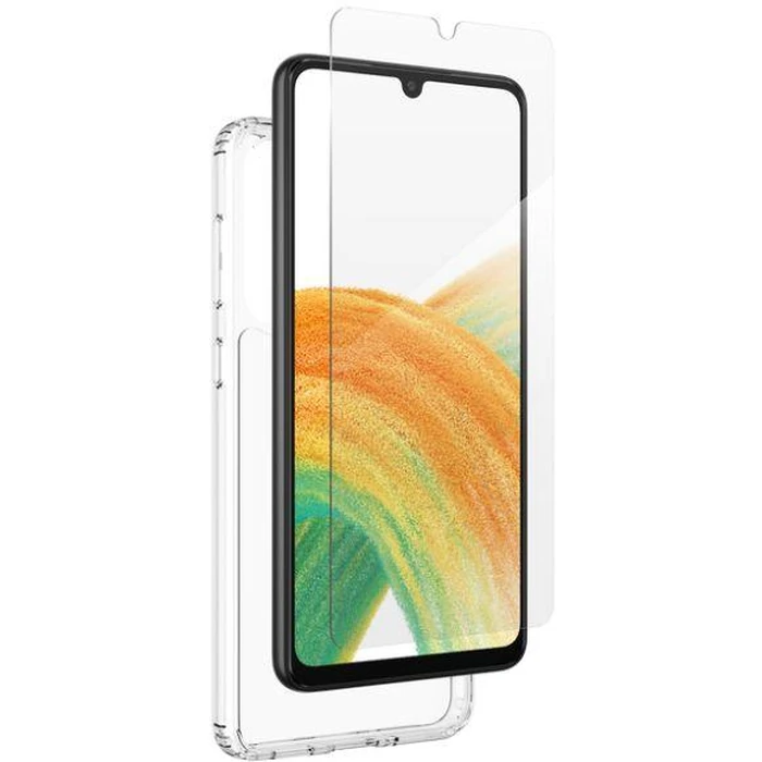 Zagg Bundle Pack Glass Screen Protector & Protective Phone Case for Samsung Galaxy A33 5G - Clear by Zagg - Refurbished - Brand New condition