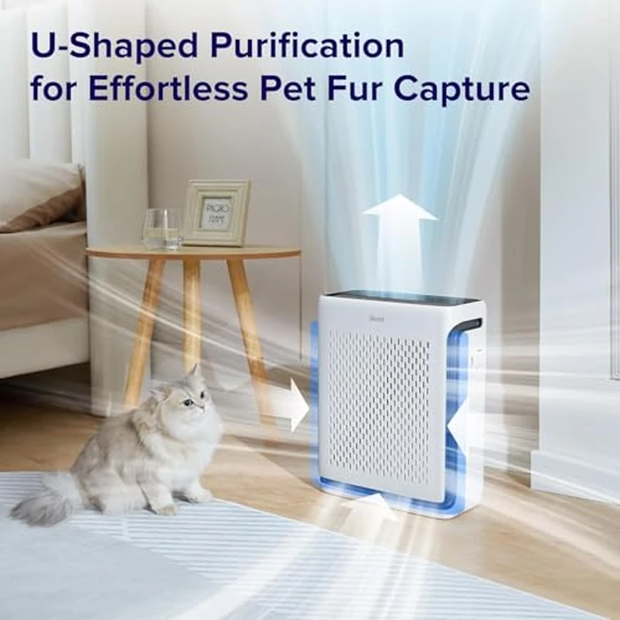 Levoit Air Purifiers for Large Room Home with Washable Filter and Air Quality Monitor, AHAM VERIFIDE, HEPA Sleep Mode and Auto Mode, Removes Pet Hairs, Allergies, Pollen, Smoke, Dust, Vital100S-P by Levoit - Image 7