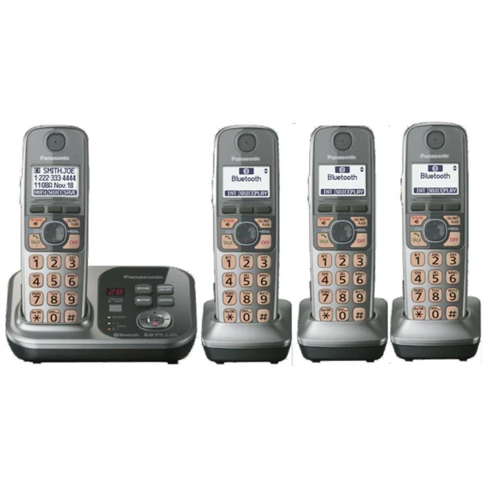 Panasonic KX-TG294SK Link-to-Cell Cellular Convergence Solution Cordless Phone - Silver/Black by Panasonic - Refurbished - Acceptable condition - US$267.20