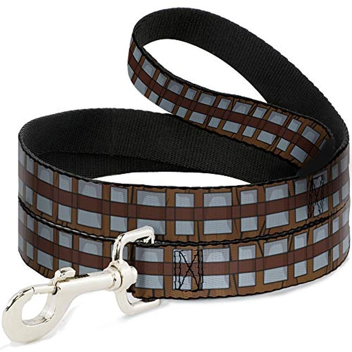 Buckle-Down Dog Leash Star Wars Chewbacca Bandolier Bounding Browns Gray 4 Feet Long 1.5 Inch Wide, Multicolor, DL-WSW109-1.5-4FT by Buckle-Down - Used - Very Good condition - CA$10.92