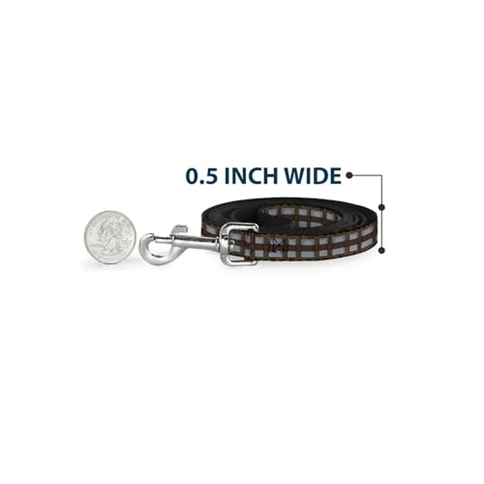 Buckle-Down Dog Leash Star Wars Chewbacca Bandolier Bounding Browns Gray 4 Feet Long 1.5 Inch Wide, Multicolor, DL-WSW109-1.5-4FT by Buckle-Down - Image 4
