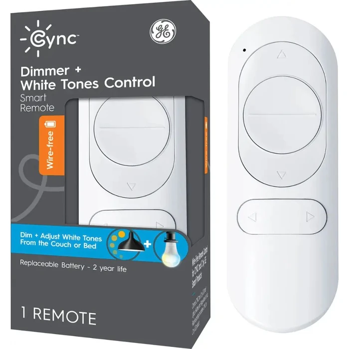 Cync Smart Dimmer Remote + Tones Control - White by Cync - Refurbished - Excellent condition