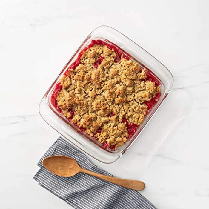 OXO Good Grips Freezer-to-Oven Safe Glass Baking Dish with Lid, 8x8, Clear by OXO - Image 2