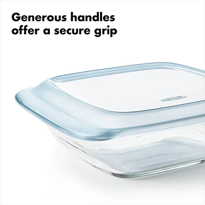 OXO Good Grips Freezer-to-Oven Safe Glass Baking Dish with Lid, 8x8, Clear by OXO - Image 3
