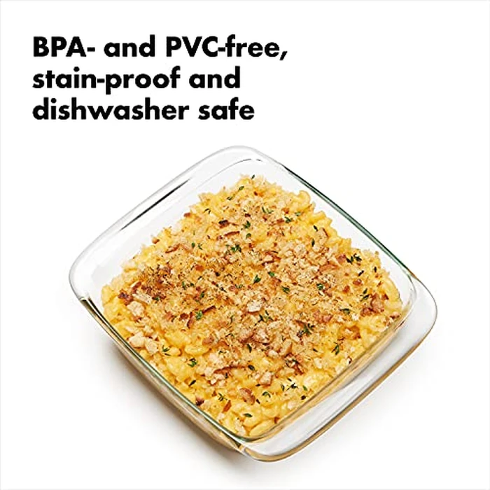OXO Good Grips Freezer-to-Oven Safe Glass Baking Dish with Lid, 8x8, Clear by OXO - Image 4