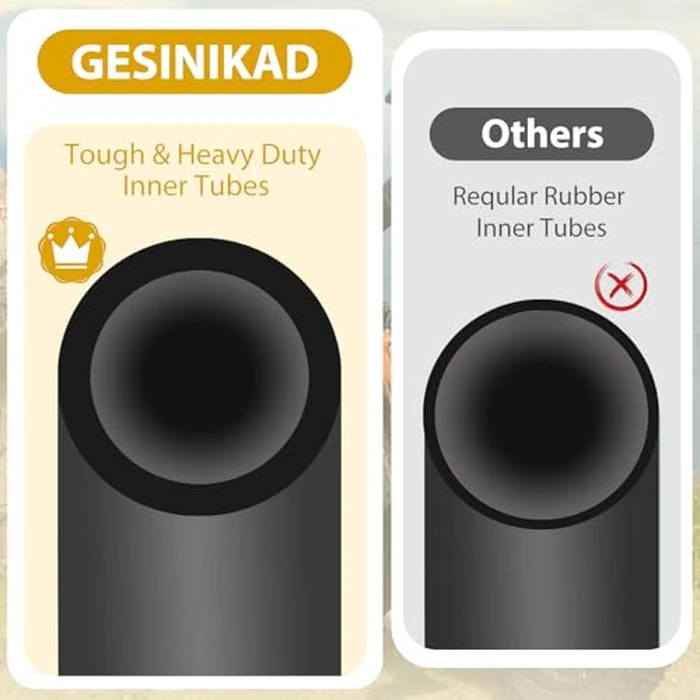 2 Pack 29 Inch Bike Tube FV48mm Presta Valve, 29" Bicycle Tube for 29 x 2.125/2.2/2.25/2.3/2.35/2.4 Bike Tire, Butyl Rubber Inner Tube with 2 Tire Levers for Mountain MTB Bike by Gesinikad - Image 7