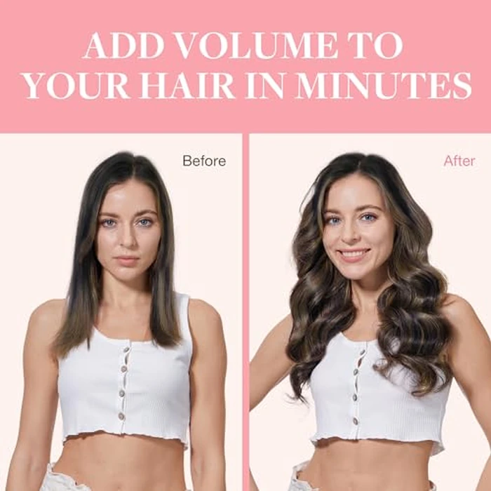 GOO GOO Clip in Hair Extensions Human Hair, 22inch 120g 7Pcs, #1B/19/1B Balayage Natural Black to Light Blonde, Hair extensions for women, Human Hair Extensions Clip in by GOO GOO - Image 5