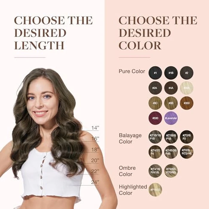 GOO GOO Clip in Hair Extensions Human Hair, 22inch 120g 7Pcs, #1B/19/1B Balayage Natural Black to Light Blonde, Hair extensions for women, Human Hair Extensions Clip in by GOO GOO - Image 9