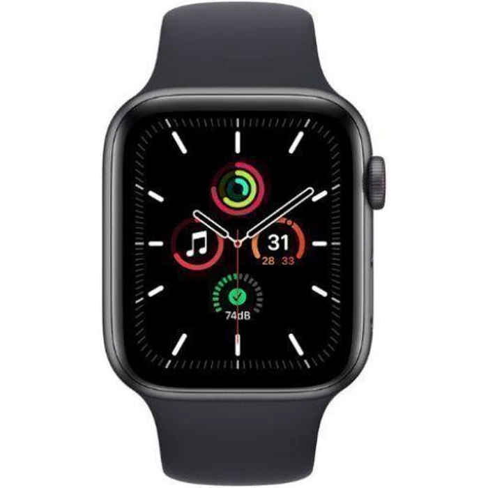 Apple Watch SE 1st Gen (2020) (GPS) - 32GB - 44mm - Space Grey Aluminum Case with Midnight Rubber Sport Band by Apple - Refurbished - Good condition