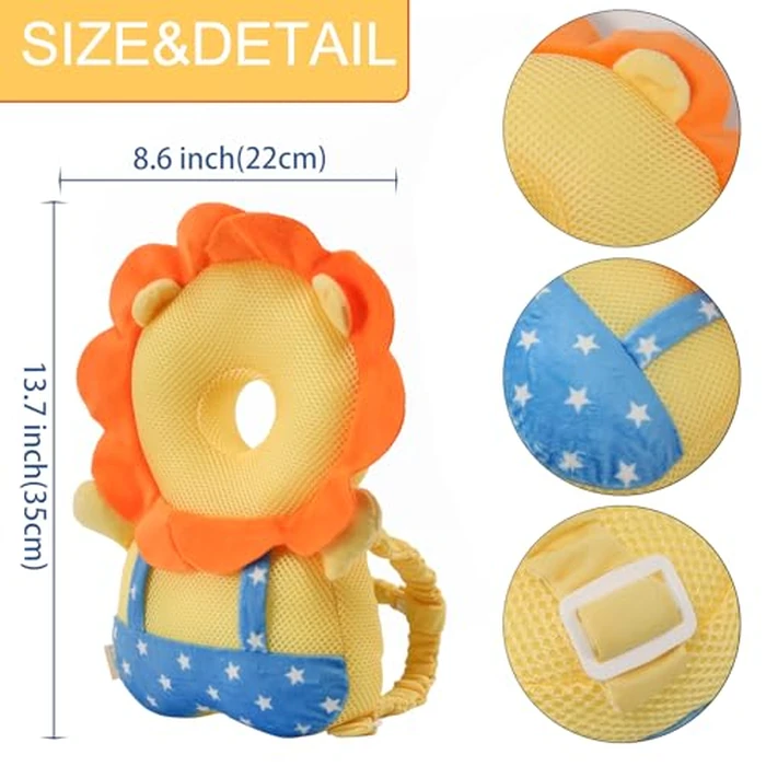 SOZOON Baby Head Protector Backpack - Soft & Lightweight Head Protection Pillow for Bebe Walking and Crawling by SOZOON - Image 7