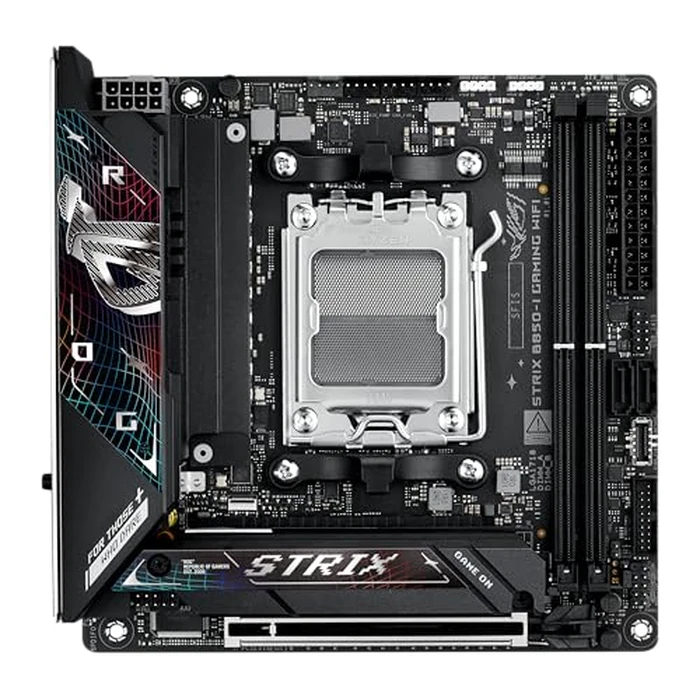 ASUS ROG Strix B850-I Gaming WiFi AMD AM5 B850 Mini-ITX mITX Motherboard 10+2+1 Stages, DDR5, 2.5G LAN, WiFi 7, 2X M.2, PCIe(R) 5.0 x16, USB 20Gbps Type-C(R), AI Overclocking, AI Networking II, Aura Sync by ASUS - Image 7