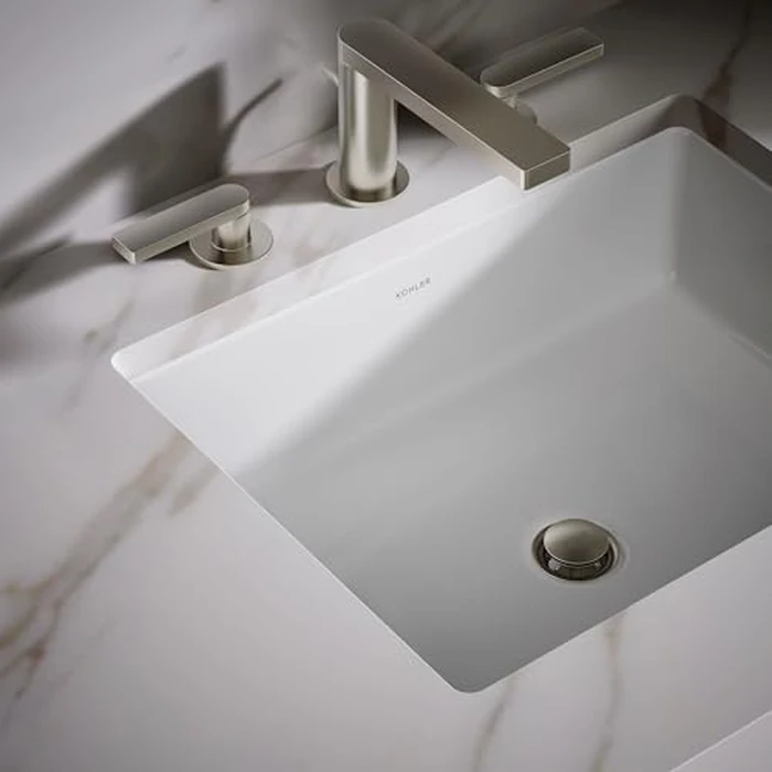 Kohler K-2882-0 Verticyl Rectangle Undercounter Lavatory, White by Kohler - Image 7