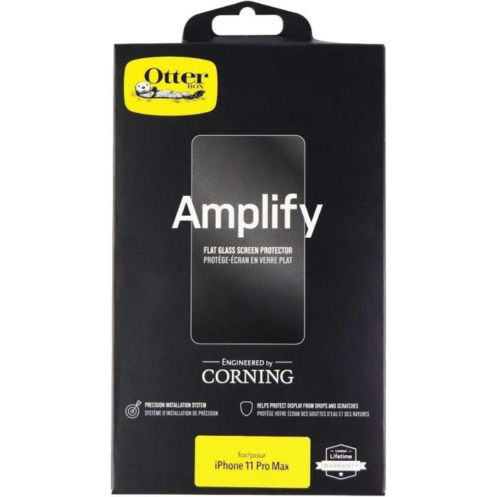 Otterbox Amplify Flat Glass Screen Protector for Apple iPhone 11 Pro Max - Clear by Otterbox - Refurbished - Brand New condition - US$13.43