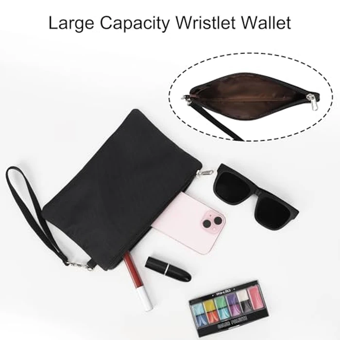 Laptop Tote Bag for Women 17.3 Inch Laptop Bag with Wristlet Wallet Large Teacher Tote Bag Waterproof Nylon Work Bag Computer Tote Bag Handbag Satchel Shoulder Bag (2pcs) by TANTO - Image 3