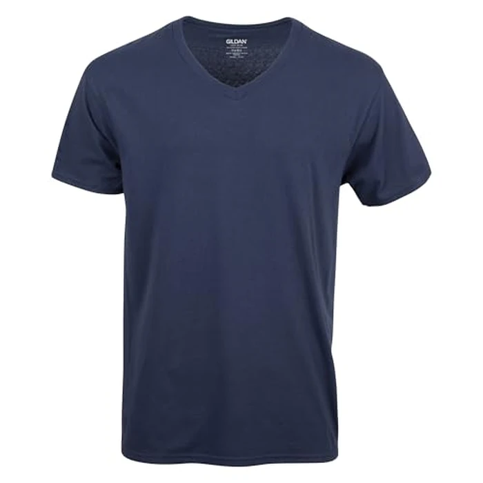 Gildan Men's V-Neck T-Shirts, Multipack, Style G1103, Navy/Charcoal/Cardinal Red (5-Pack), 2X-Large by Gildan - Image 4