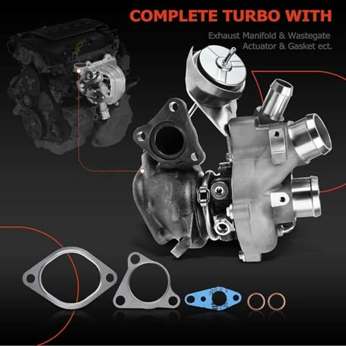 A-Premium Complete Turbo Turbocharger Kit, with Wastegate Actuator & Gasket, Compatible with Ford F-150 2011-2012, 3.5L, Replace# CL3Z-6K682-C, CL3Z-6K683-C by A-premium - Image 2