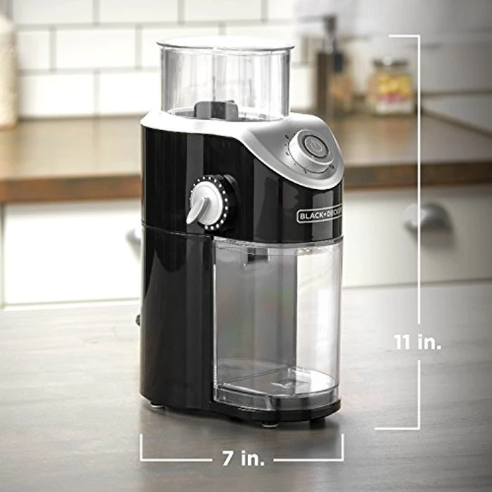 Black & Decker Burr Mill Coffee Grinder, CBM310BD, Removable Grounds Container, Black by BLACK+DECKER - Image 7