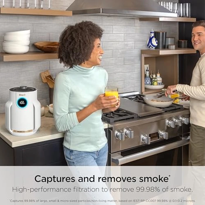 Shark Air Purifier for Home, NeverChange Compact Pro, for Bedroom, Nursery, Home Office, Dorm, HEPA-Exceeding Filter, Captures Pollutants, Pet Dander, Dust, Odor, Smoke, and More, HP072C by Shark - Image 6