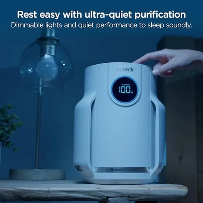 Shark Air Purifier for Home, NeverChange Compact Pro, for Bedroom, Nursery, Home Office, Dorm, HEPA-Exceeding Filter, Captures Pollutants, Pet Dander, Dust, Odor, Smoke, and More, HP072C by Shark - Image 7