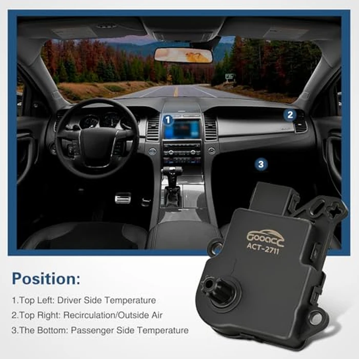 GOOACC A/C AIR Mode Door Actuator 604-234 for Ford Explorer & Flex 2011-2018, Ford Taurus 2008-2018, Lincoln MKT 2010-2018 by GOOACC - Image 7