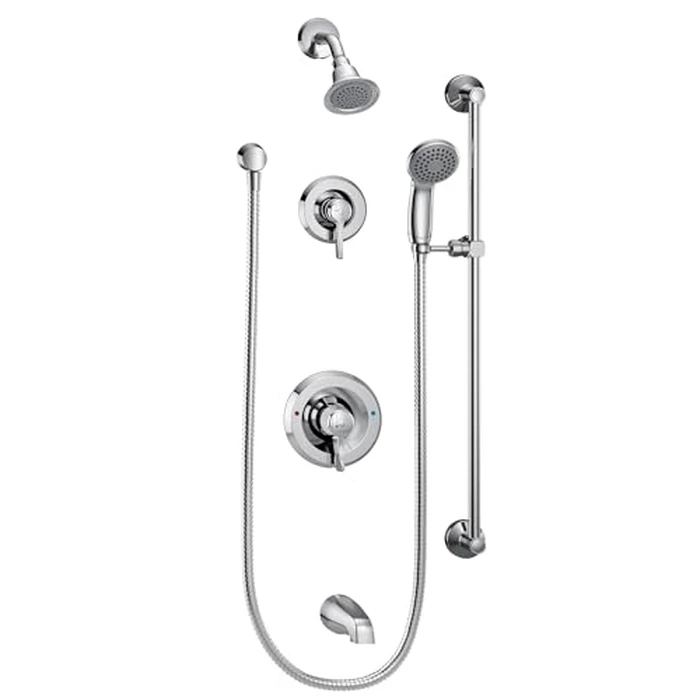 Moen T8343EP15 Commercial M-Dura Posi-Temp Tub/Shower Trim, Valve Required 1.5-gpm, Chrome by Moen - Used - Like New condition - US$190.00