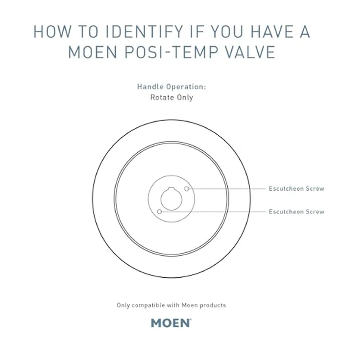 Moen T8343EP15 Commercial M-Dura Posi-Temp Tub/Shower Trim, Valve Required 1.5-gpm, Chrome by Moen - Image 2