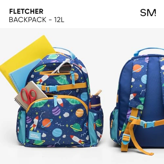 Simple Modern Disney Toddler Backpack for School Girls | Kindergarten Elementary Kids Backpack | Fletcher Collection | Kids - Medium (15" Tall) | Princess Rainbows by Simple Modern - Image 6