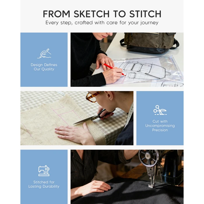 Nixjoro 40x30x15cm Personal Item Bag Travel Backpack Carry On Flight Approved with Anti-Theft Pocket Water-resistant Casual Daypack for Weekender Business Hiking,Beige by Nixjoro - Image 7