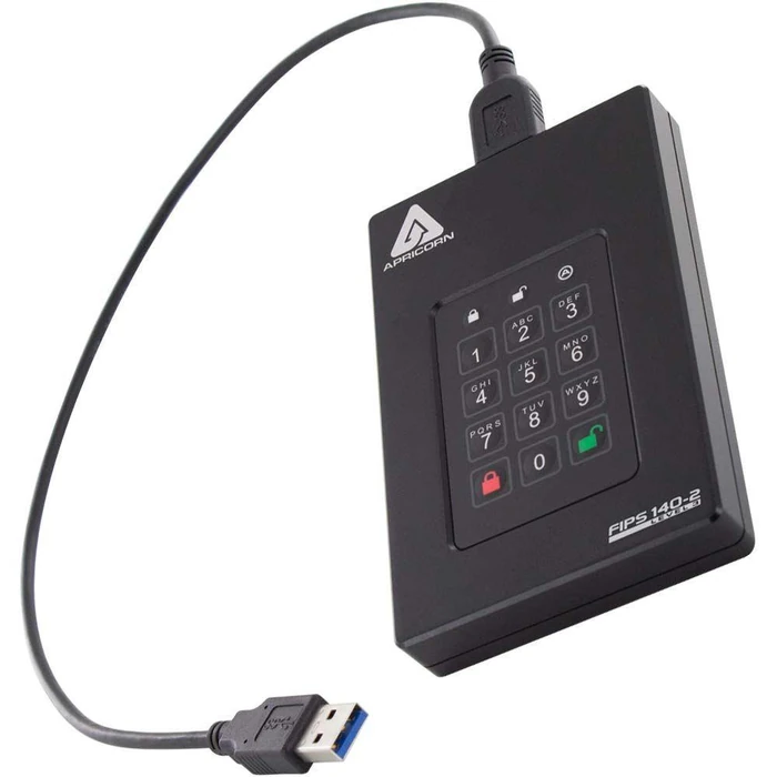 Apricorn Aegis Fortress 2TB External Hard Drive - Black by Apricorn - Image 2