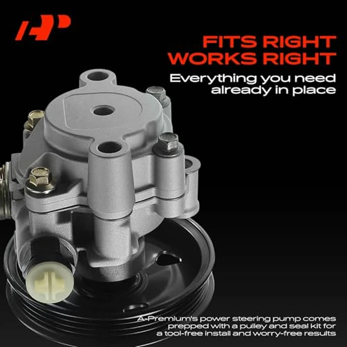 A-Premium Power Steering Pump, with Press-On Pulley, Compatible with Toyota Camry 2002-2006 & Lexus ES300 2002-2003, ES330 2004-2006, 3.0L 3.3L, Replace # 44320-07012, PSP1282 by A-premium - Image 3