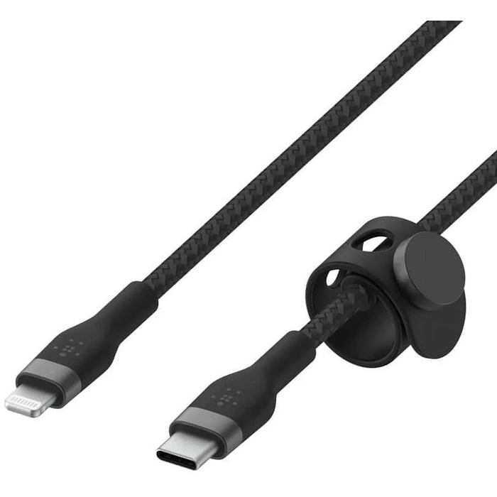 Belkin BoostCharge Pro Flex USB-C to Lightning Cable 2M (2-Pack) - Black/White by Belkin - Image 2