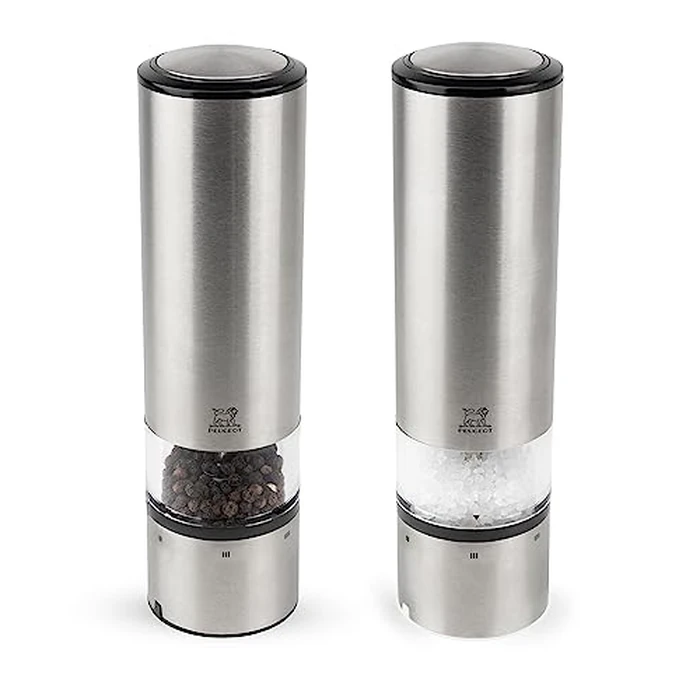 u'Select electric salt and pepper mills in stainless steel, 20 cm by Peugeot - Used - Like New condition - US$129.68