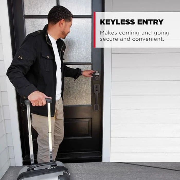 Kwikset HomeConnect 620 Z-Wave Long Range Enabled Keypad Smart Lock Convenient Keyless Entry, Customizable User Codes, Ring Alarm Compatible, Hub Required, Sold Separately Polished Brass Traditional by Kwikset - Image 2