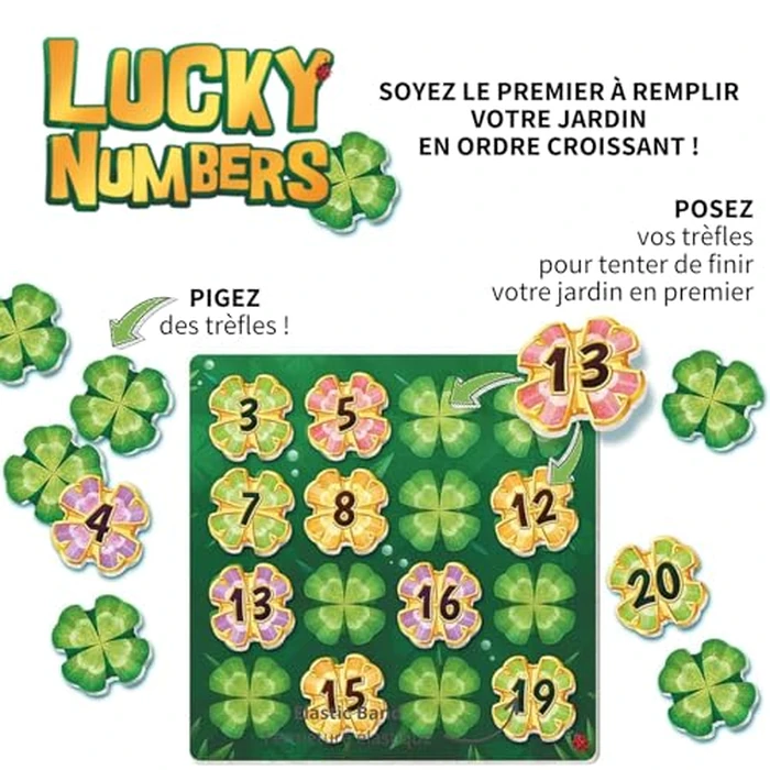 TIKI Editions - Lucky Numbers - Quand le Sudoku Rencontre le Loto - Jeu Familial Pour 1 à 4 joueurs à partir de 8 ans - French Version - TIKILNFR1 by TIKI Editions - Used - Very Good condition - CA$14.18