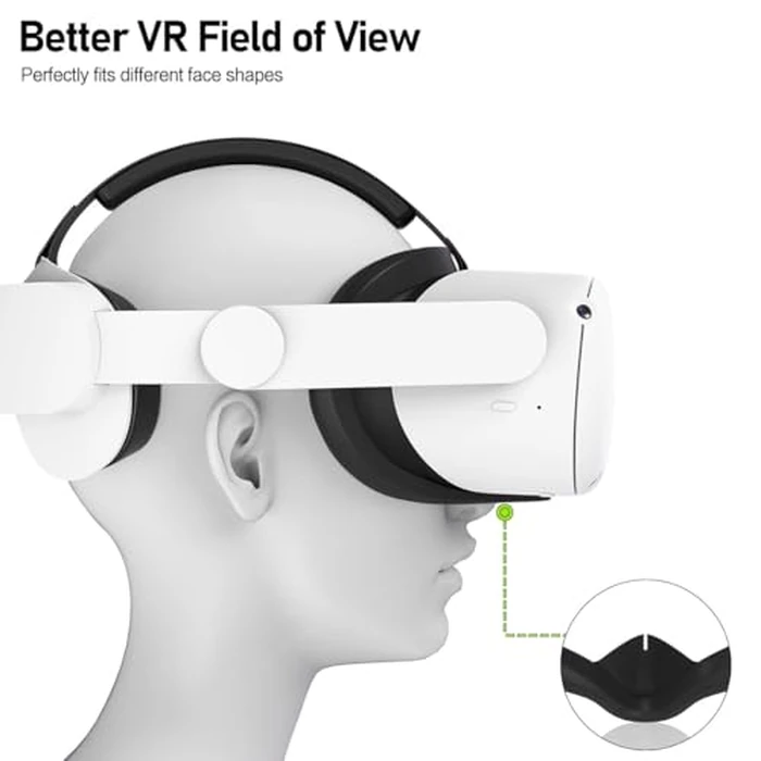 Oculus Quest 2 Face Pad with Lens Covers Protectors Washable VR Silicone Covers for Meta Quest 2 VR Accessories (Silicone Cover Only, Plastic Interface NOT Included) by AMZDM - Image 3