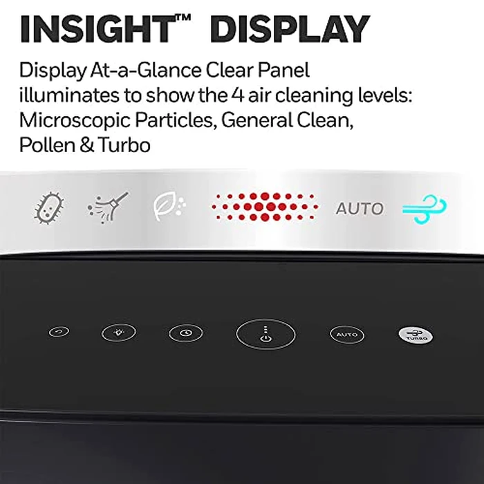 Honeywell Insight(TM) HPA5250BC True HEPA Air Purifier L-XL Room, Allergen Remover,HEPA Filter,Activated Carbon Pre-Filter,Capture 99.97% Airbourne Allergens,Pet Allergens,Reduce 99.9% Virus,Bacteria by Honeywell - Image 4