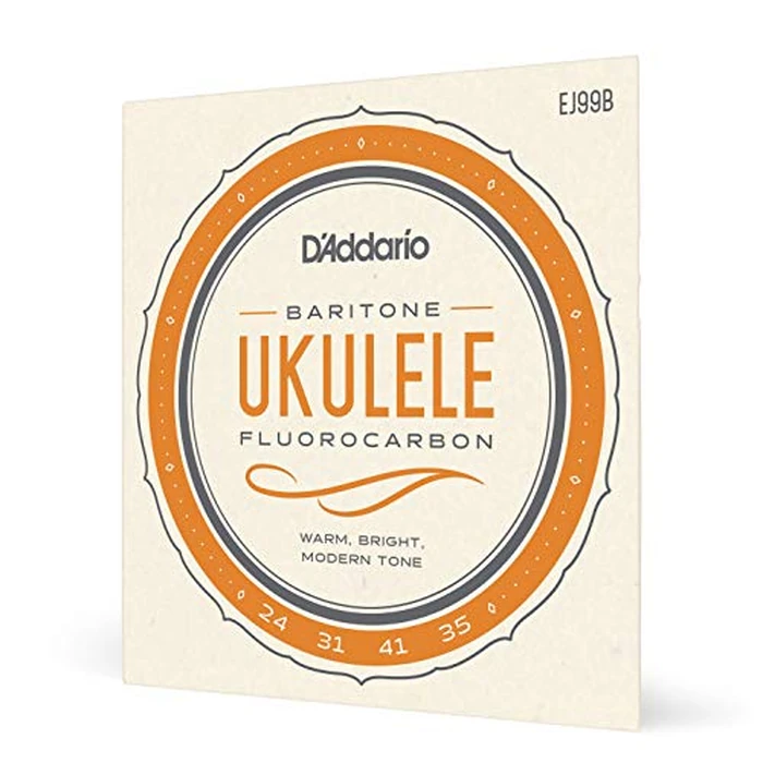 D'Addario Baritone Ukulele Strings, Fluorocarbon, EJ99B, 4-String Set, Pack of 1 by D'Addario - Used - Very Good condition - US$8.13