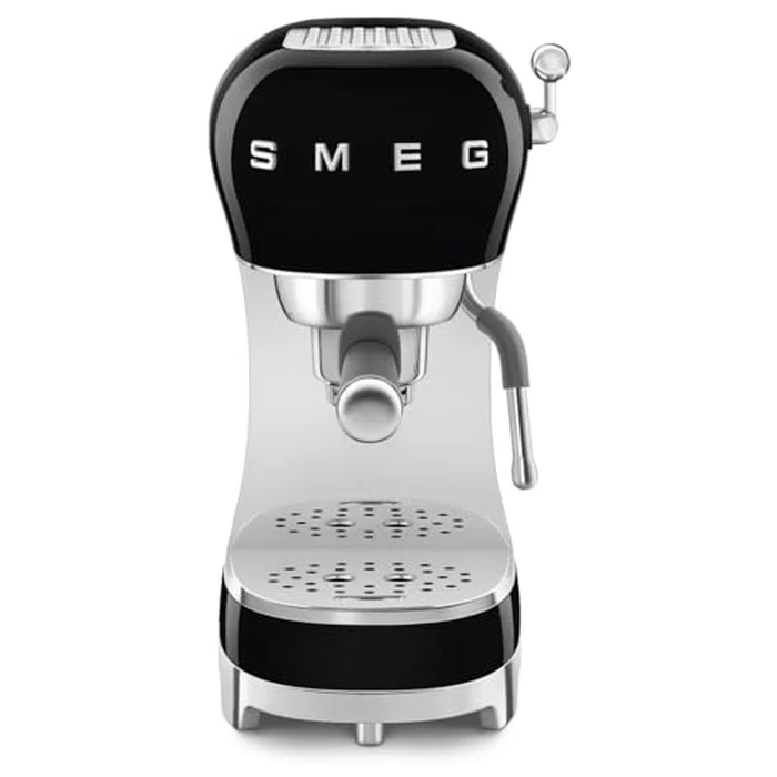 Smeg 50's Retro Style Manual Espresso Coffee Machine, 4 Drinks, Thermoblock Heating System, Black, ECF02BLUS by Smeg - Used - Good condition - CA$267.74