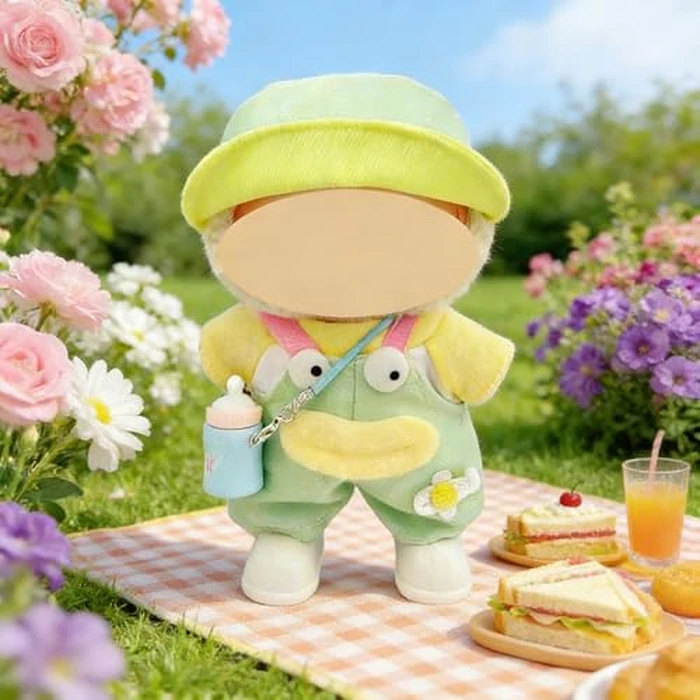 Ezcora Clothes for Doll, 5 Pack Clothes for 17cm Doll Include Pairs of Shoes, Perfect for Play & Display, Doll Outfits Accessories for Collectors (No Dolls) (Pastel Dopamine) by Ezcora - Image 3