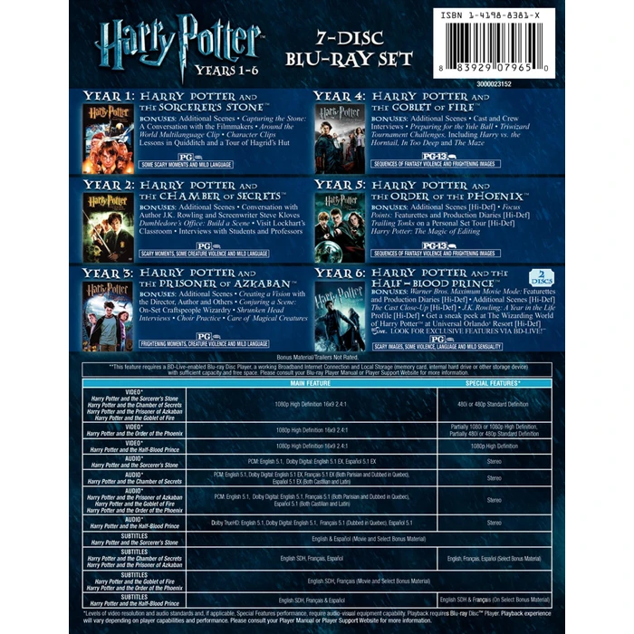 Harry Potter Years 1-6 Giftset by Warner Home Video - Image 2