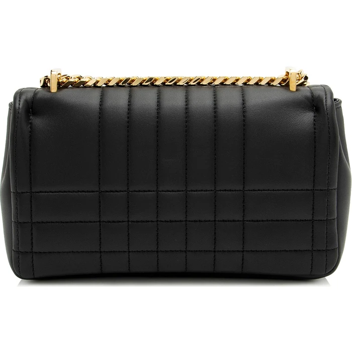 Burberry Quilted Lambskin TB Lola Chain Small Crossbody - Lambskin - Black by Burberry - Image 3
