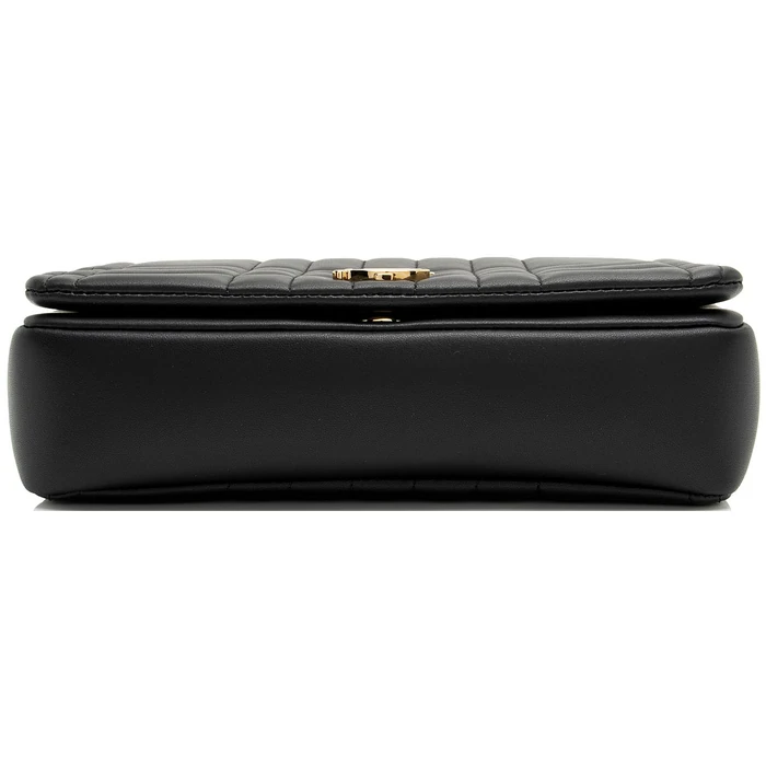 Burberry Quilted Lambskin TB Lola Chain Small Crossbody - Lambskin - Black by Burberry - Image 4