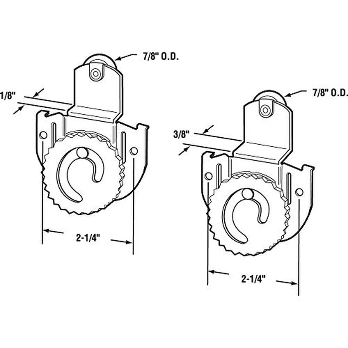 Prime-Line N 7536 Sliding Closet Door Roller Kit (1 Kit) by PRIME-LINE - Image 2