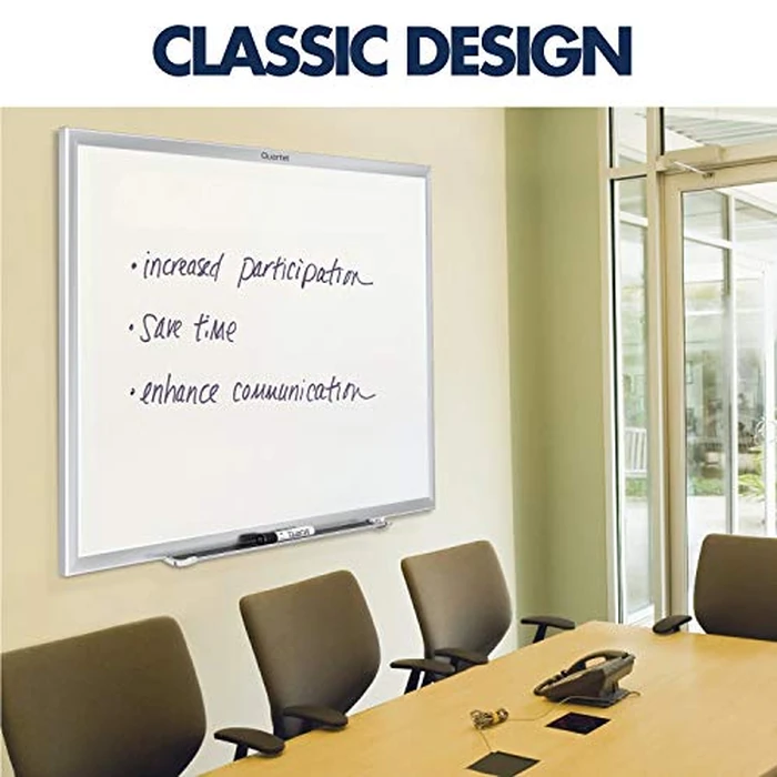 Quartet Classic Nano-Clean Magnetic Dry-Erase Board, 36" x 24" (3' x 2'), Silver Aluminum Frame by Quartet - Image 2