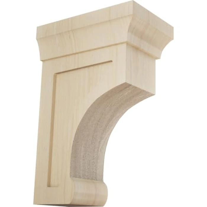 Ekena Millwork BKTW02X04X06GORW 2 1/2" W X 4" D X 6" H Small Gomez Wood Bracket, Rubber Wood by Ekena Millwork - Used - Like New condition - CA$9.25