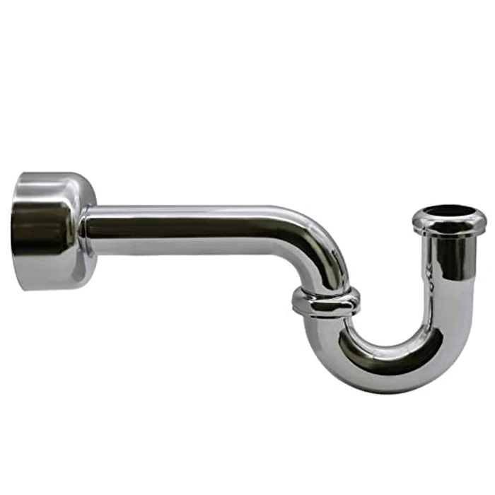 Westbrass CO401-8-05 1-1/4" Brass Bathroom Sink P-Trap with 8" Slip Joint Extension Tube, Polished Nickel by Westbrass - Image 2
